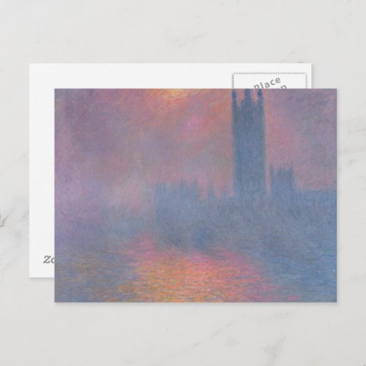Claude Monet | The Houses of Parliament, Londen Briefkaart (Voorkant / Achterkant)
