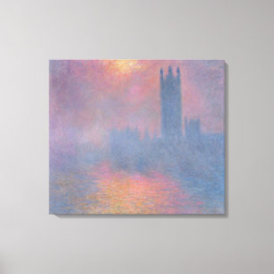 Claude Monet   The Houses of Parliament, Londen Canvas Afdruk