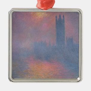 Claude Monet   The Houses of Parliament, Londen Metalen Ornament