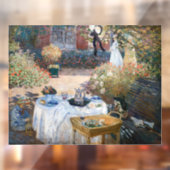Claude Monet - The Luncheon Raamsticker (Vel 2)