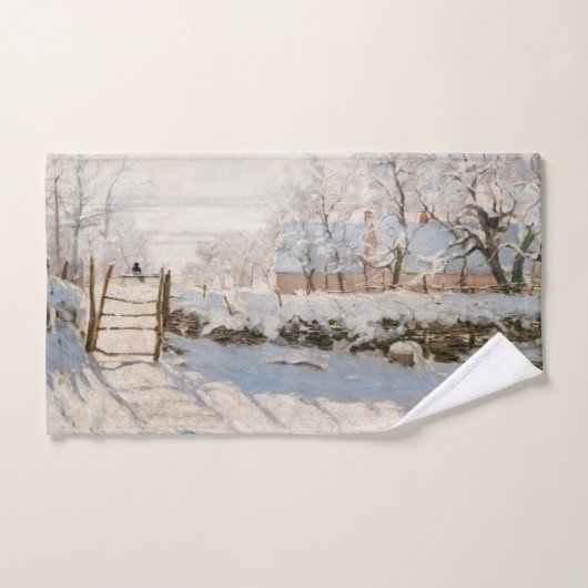 Claude Monet - The Magpie Bad Handdoek (Handdoek)