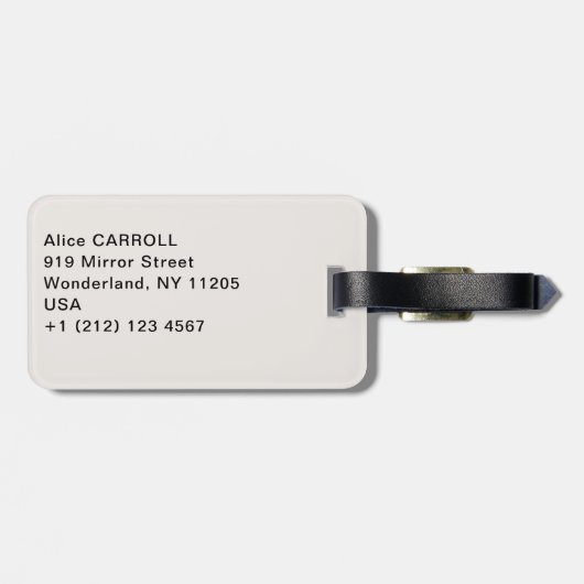 Claude Monet - The Magpie Bagagelabel (Achterkant horizontaal)