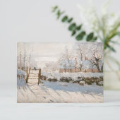 Claude Monet - The Magpie Bedankkaart (Staand voorkant)