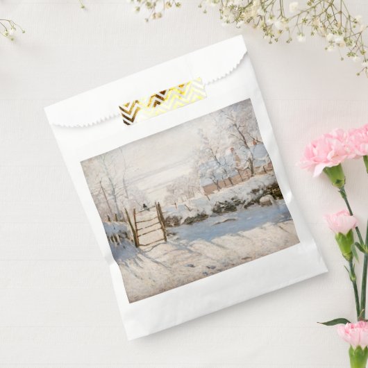 Claude Monet - The Magpie Bedankzakje (Gezegeld)