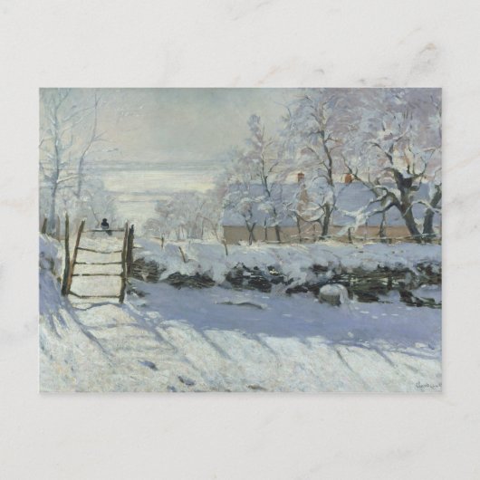 Claude Monet - The Magpie Briefkaart (Voorkant)