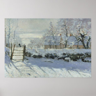 Claude Monet - The Magpie Poster