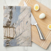 Claude Monet - The Magpie Theedoek (Quarter Fold)