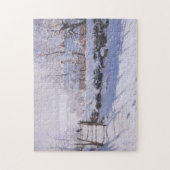 Claude Monet The Magpie Winter Snow Legpuzzel (Verticaal)
