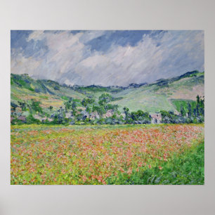 Claude Monet   The Poppy Field near Giverny, 1885 Poster
