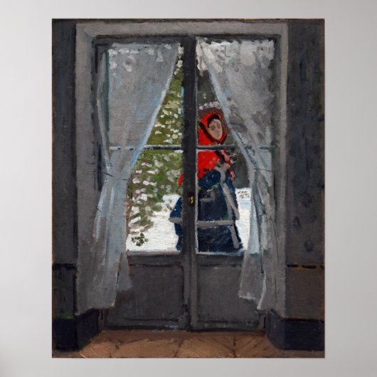 Claude Monet The Red Kerchief Poster (Voorkant)
