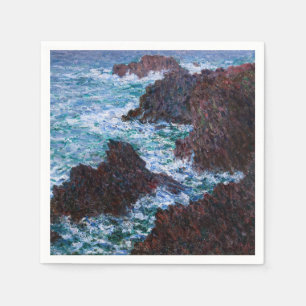 Claude Monet - The Rocks at Belle-Ile, Wild Coast Servet