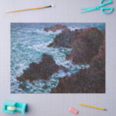 Claude Monet - The Rocks at Belle-Ile, Wild Coast Tissuepapier (Craft)