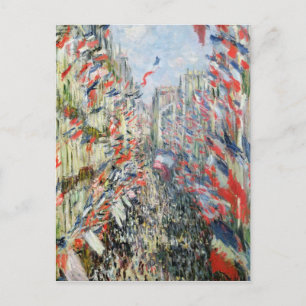 Claude Monet The Rue Montorgueil, Parijs Briefkaart