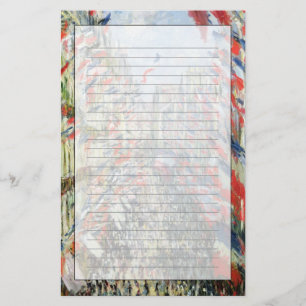 Claude Monet   The Rue Montorgueil, Parijs Briefpapier