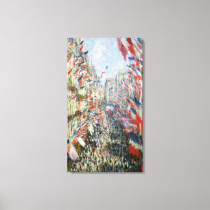 Claude Monet The Rue Montorgueil, Parijs Canvas Afdruk