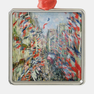 Claude Monet The Rue Montorgueil, Parijs Metalen Ornament
