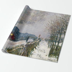 Claude Monet - Trein in de sneeuw / De locomotief Cadeaupapier