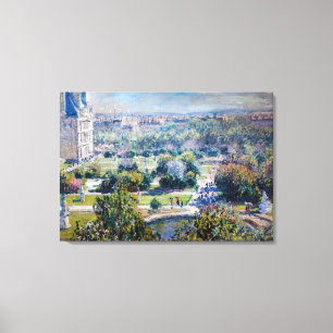 Claude Monet - Tuileries Gardens Canvas Afdruk