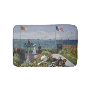 Claude Monet Tuin bij Sainte-Adresse Kunstprint Badmat