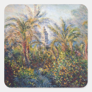 Claude Monet   Tuin in Bordighera Vierkante Sticker
