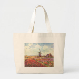 Claude Monet Tulips in Nederland Grote Tote Bag