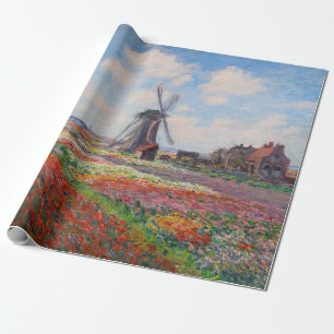 Claude Monet - Tulpenveld in Nederland Cadeaupapier