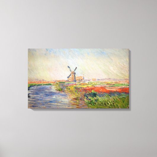 Claude Monet - Tulpenveld in Nederland Canvas Afdruk (Voorkant)