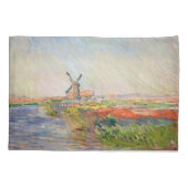 Claude Monet - Tulpenveld in Nederland Kussensloop (Achterkant)