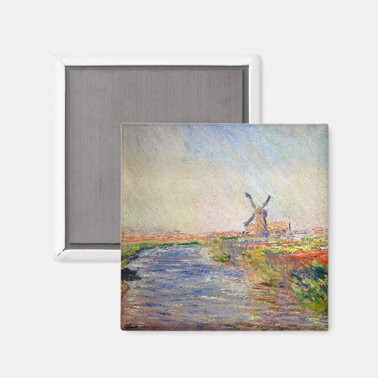 Claude Monet - Tulpenveld in Nederland Magneet (Voorkant / Achterkant)
