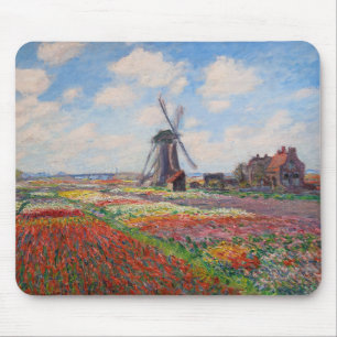 Claude Monet - Tulpenveld in Nederland Muismat