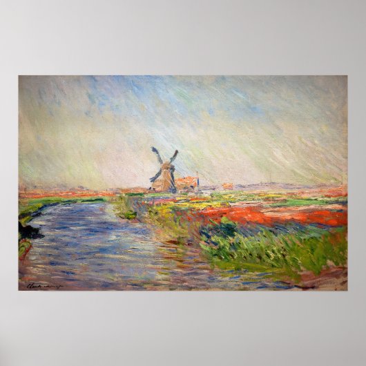 Claude Monet - Tulpenveld in Nederland Poster (Voorkant)