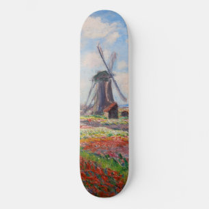 Claude Monet - Tulpenveld in Nederland Skateboard