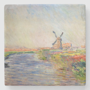 Claude Monet - Tulpenveld in Nederland Stenen Onderzetter
