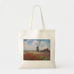 Claude Monet - Tulpenveld in Nederland Tote Bag