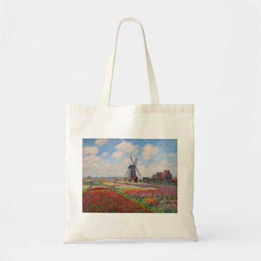 Claude Monet - Tulpenveld in Nederland Tote Bag (Voorkant)