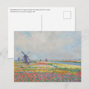 Claude Monet - Tulpenvelden bij Den Haag Briefkaart