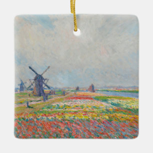 Claude Monet - Tulpenvelden bij Den Haag Keramisch Ornament