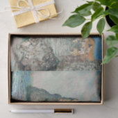 Claude Monet Turquoise Decoupage Tissuepapier (Geschenk)