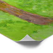 Claude Monet | Twee bomen in de Prairie Poster (Hoek)