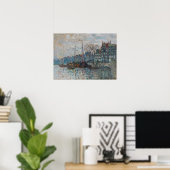 Claude Monet - Uitzicht Amsterdam Poster (Thuiskantoor)