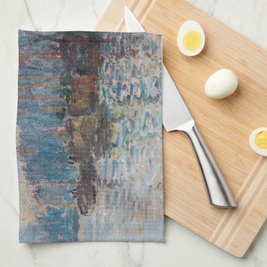 Claude Monet - Uitzicht Amsterdam Theedoek (Quarter Fold)