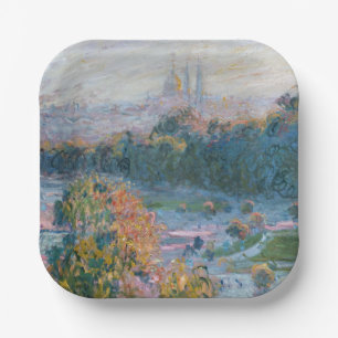 Claude Monet - Uitzicht van de Tuileries, Studie Papieren Bordje