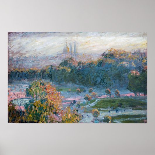 Claude Monet - Uitzicht van de Tuileries, Studie Poster (Voorkant)