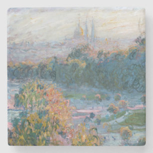 Claude Monet - Uitzicht van de Tuileries, Studie Stenen Onderzetter