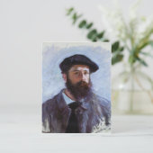 Claude Monet une carte postale autoportrait (Debout devant)