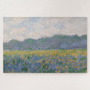 Claude Monet - Veld van gele irissen bij Giverny Legpuzzel
