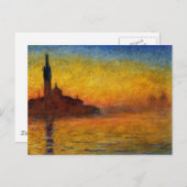 Claude Monet // Venice Twilight Briefkaart (Voorkant / Achterkant)
