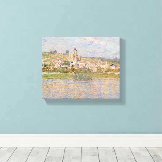 Claude Monet - Vetheuil Canvas Afdruk (Insitu (Houten vloer))