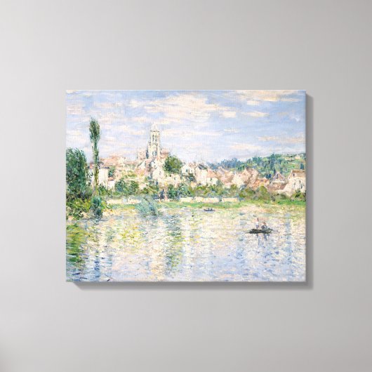 Claude Monet - Vetheuil in de zomer Canvas Afdruk (Voorkant)