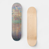 Claude Monet - Vetheuil, Sunset Skateboard (Voorkant)